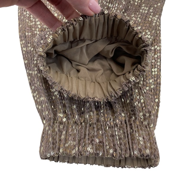 St. John Couture Pants Silk 6 Taupe - Picture 10 of 12